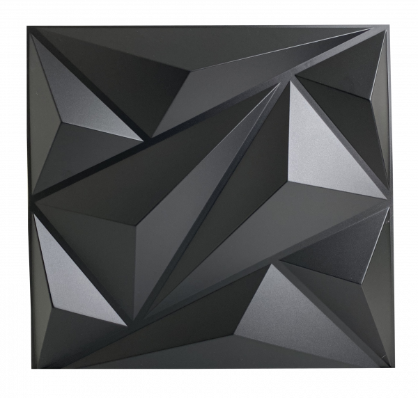 Panel PVC 3D Negro Matte